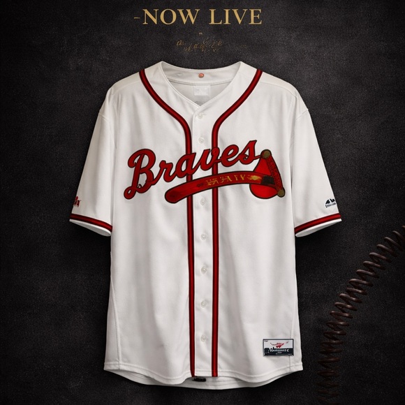 Majestic Other - Atlanta Braves Authentic Majestic Jersey Size 60 White MLB On Field